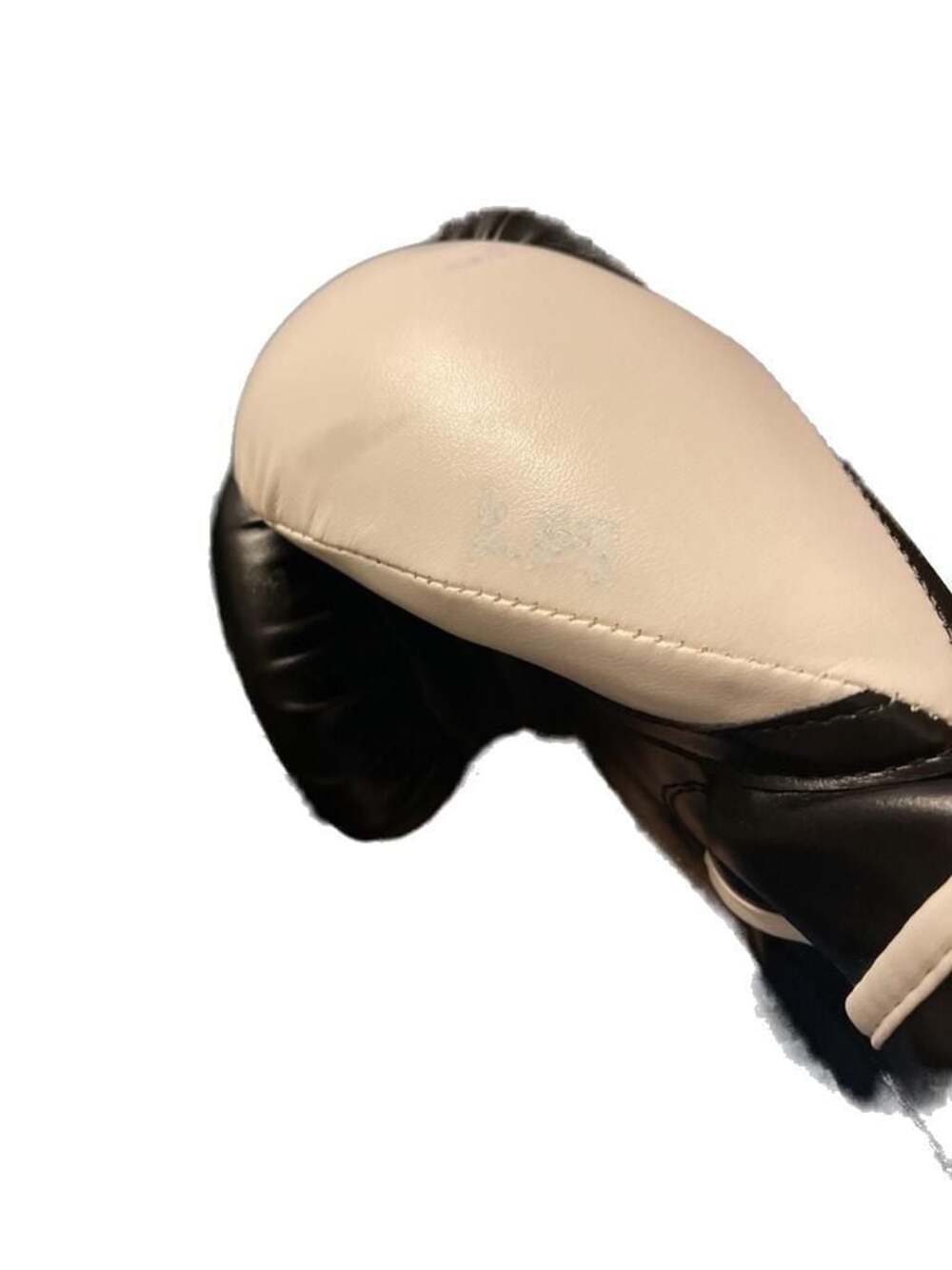 9Round 30‎ Min Kickbox Fitness Boxing Gloves Black White Sparing Gloves EUC - Picture 3 of 4